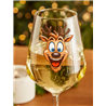 Wine Glass - Crazy Deer 4