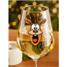 Wine Glass - Crazy Deer 9