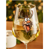 Wine Glass - Crazy Deer 10