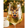 Wine Glass - Crazy Deer 12