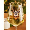 Wine Glass - Crazy Deer 16