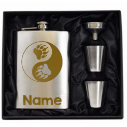 8 oz Hip Flask Gift Set 