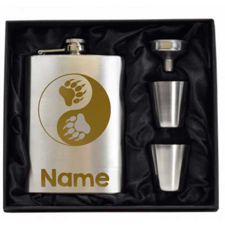 8 oz Hip Flask Gift Set 