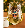Wine Glass - Crazy Deer 18