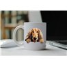 11oz mug  - peeking dog - Afghan Hound
