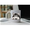 11oz mug  - peeking dog - Alaskan Malamute