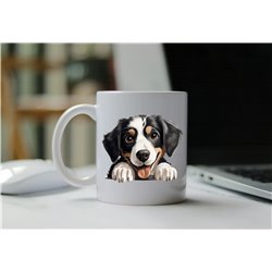 11oz mug  - peeking dog - Appenzeller Sennenhund