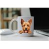 11oz mug  - peeking dog - Australian Terrier