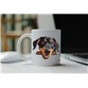 11oz mug  - peeking dog - Austrian Black and Tan Hound