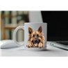 11oz mug  - peeking dog - Belgian Tervuren 