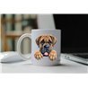 11oz mug  - peeking dog - Boerboel