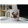 11oz mug  - peeking dog - Border Terrier