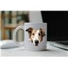 11oz mug  - peeking dog - Borzoi