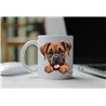 11oz mug  - peeking dog - Boxer