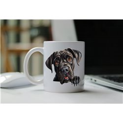 11oz mug  - peeking dog - Cane Corso