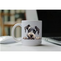 11oz mug  - peeking dog - Cesky Terrier