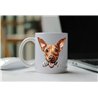 11oz mug  - peeking dog - Cirneco dell’Etna