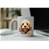 11oz mug  - peeking dog - Cockapoo