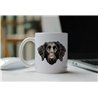11oz mug  - peeking dog - Curly-Coated Retriever
