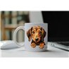 11oz mug  - peeking dog - Dachshund