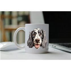 11oz mug  - peeking dog - English Setter