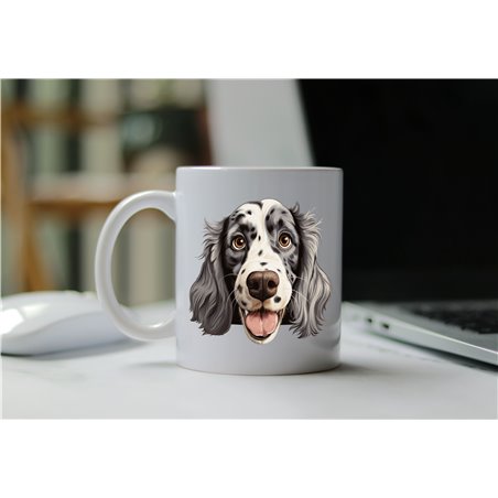11oz mug  - peeking dog - English Setter