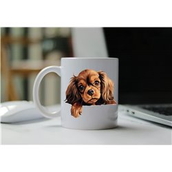 11oz mug  - peeking dog - English Toy Spaniel