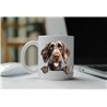 11oz mug  - peeking dog - German Wirehaired Pointer