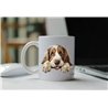 11oz mug  - peeking dog - Grand Basset Griffon Vendeen