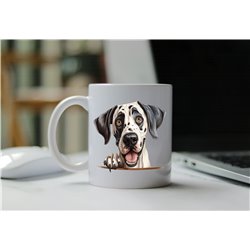 11oz mug  - peeking dog - Great Dane