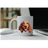 11oz mug  - peeking dog - Irish Setter