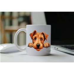 11oz mug  - peeking dog - Irish Terrier