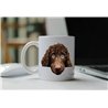 11oz mug  - peeking dog - Irish Water Spaniel