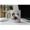 11oz mug  - peeking dog - Irish Wolfhound 
