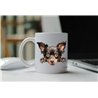 11oz mug  - peeking dog - Mudi