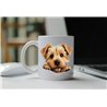11oz mug  - peeking dog - Norfolk Terrier