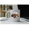 11oz mug  - peeking dog - Pekingese