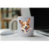 11oz mug  - peeking dog - Pembroke Welsh Corgi 