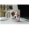11oz mug  - peeking dog - Pointer