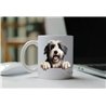 11oz mug  - peeking dog - Polish Lowland Sheepdog