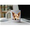11oz mug  - peeking dog - Portuguese Podengo Pequeno