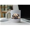 11oz mug  - peeking dog - Pug