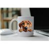 11oz mug  - peeking dog - Rhodesian Ridgeback