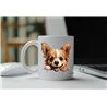11oz mug  - peeking dog - Russian Toy
