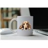 11oz mug  - peeking dog - Saluki