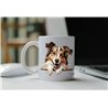 11oz mug  - peeking dog - Shetland Sheepdog