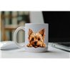 11oz mug  - peeking dog - Silky Terrier
