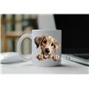 11oz mug  - peeking dog - Sloughi
