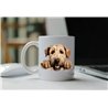 11oz mug  - peeking dog - Soft Coated Wheaten Terrier