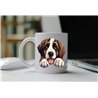 11oz mug  - peeking dog - St. Bernard
